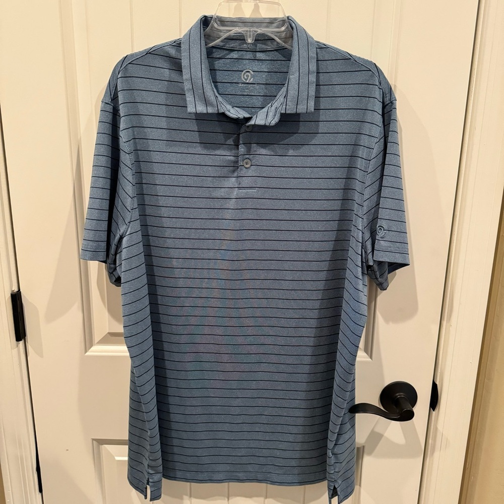 Men's Blue/Grey champion polo shirt
